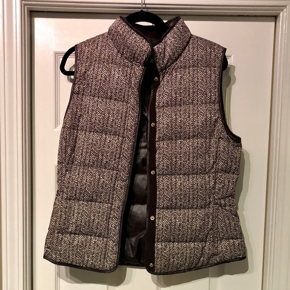 Banana Republic Herringbone Puffer Vest